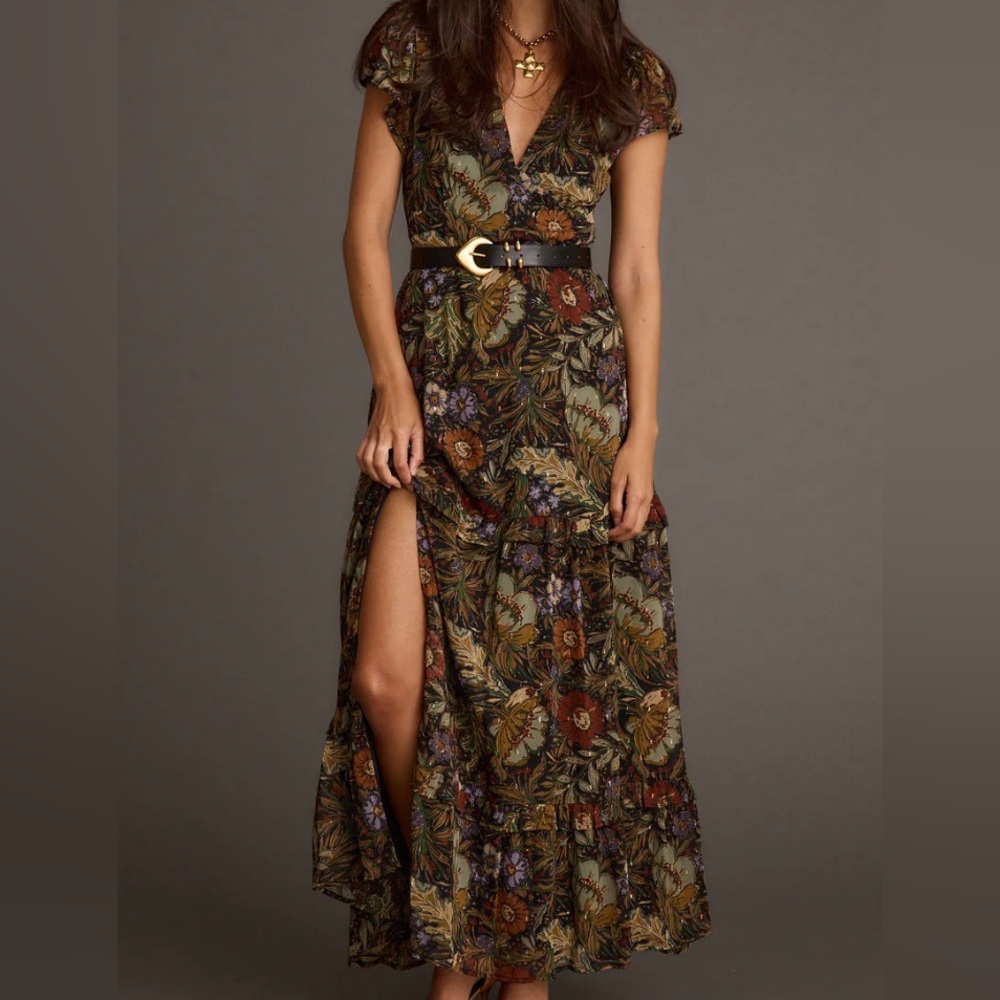 NWT: 12th Tribe Sundance Floral Paisley Maxi Dress - M